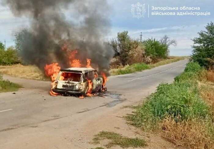 Загарбники атакували дроном цивільне авто на Запоріжжі, є загиблі